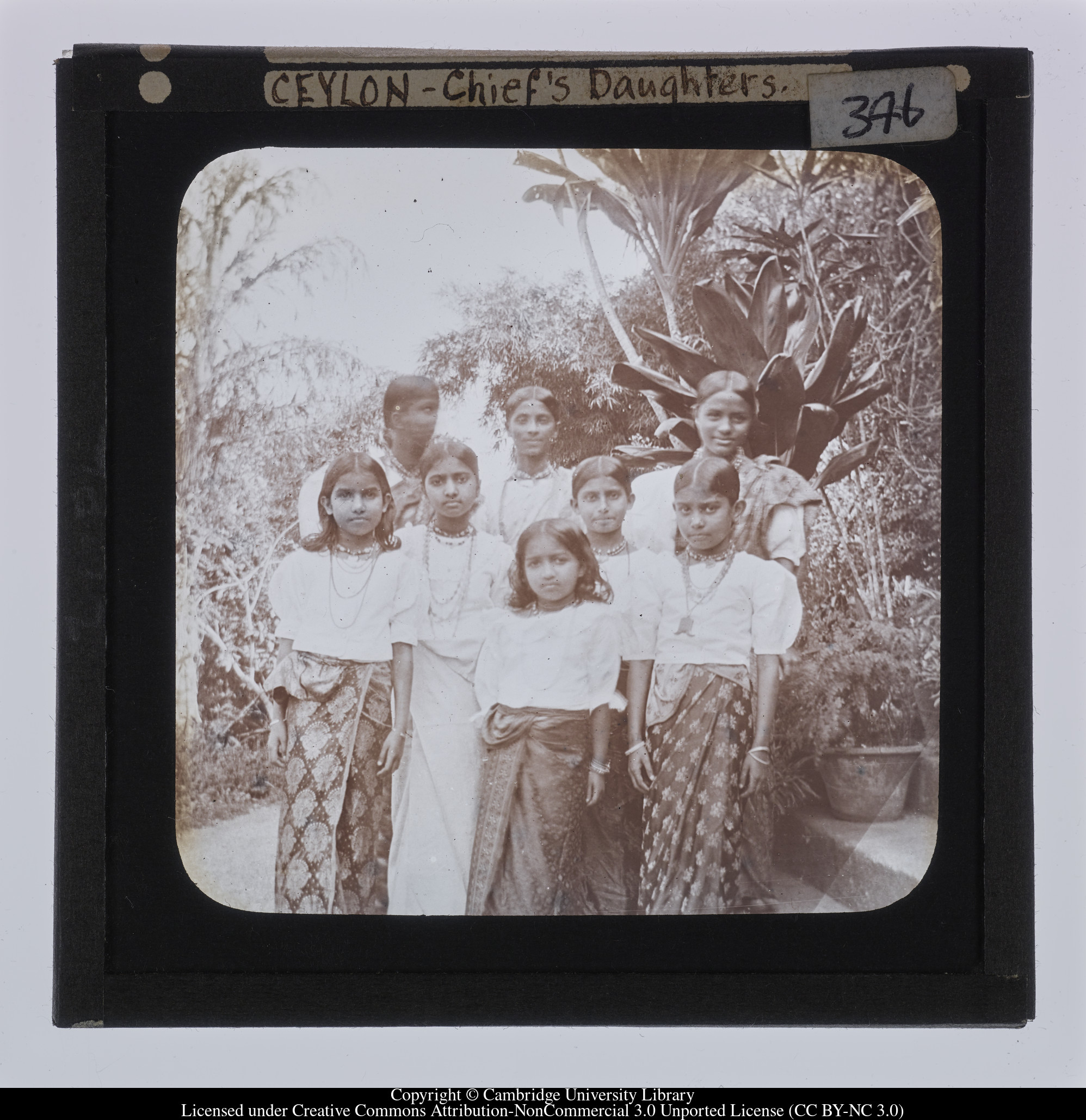 Ceylon [i.e. Sri Lanka] - Chief&#39;s daughters, 1910 - 1911